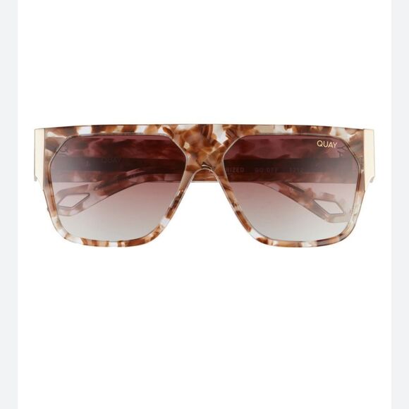 NWOT QUAY AUSTRALIA
X Saweetie Go Off 146mm Flat Top Polarized Shield Sunglasses - Picture 1 of 6